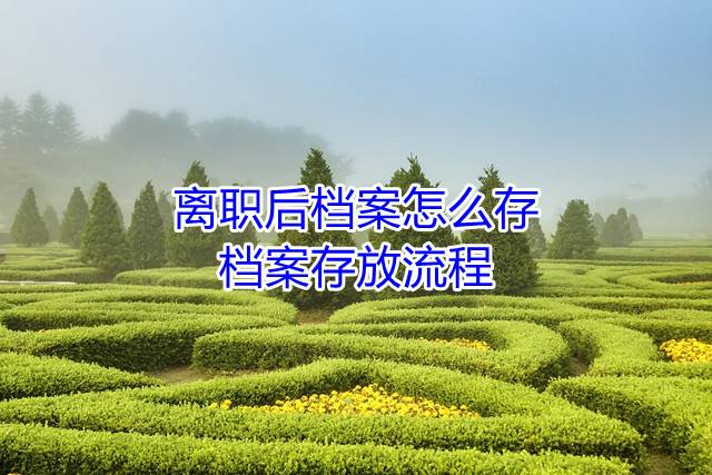 离职后档案怎么存，档案存放流程