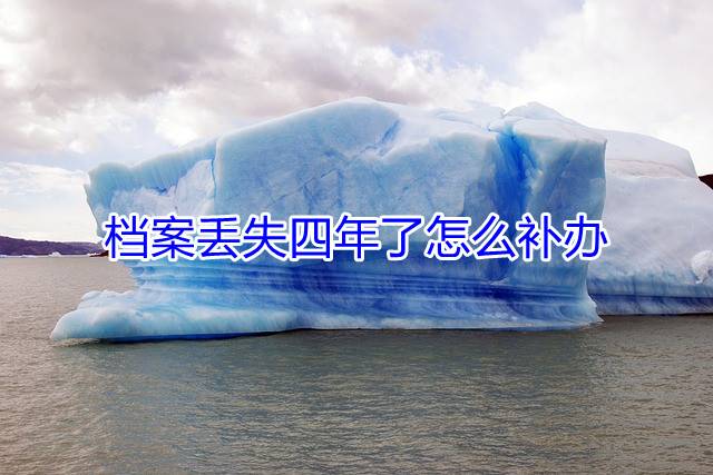 档案丢失四年了怎么补办