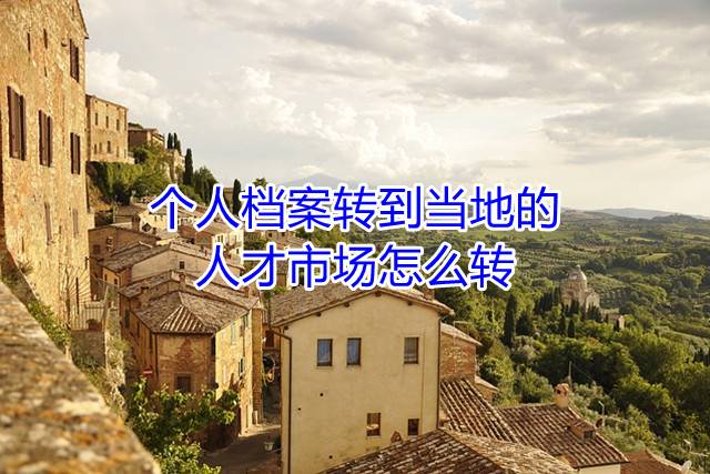 个人档案转到当地的人才市场怎么转