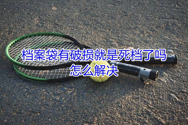 档案袋有破损就是死档了吗，怎么解决