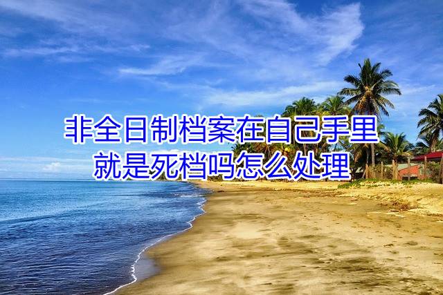 非全日制档案在自己手里就是死档吗，怎么处理