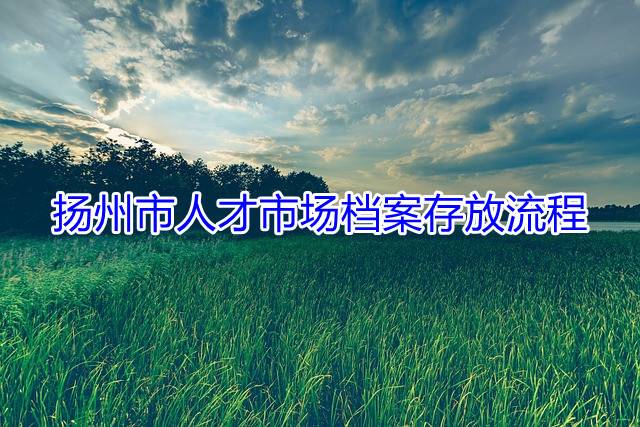 扬州市人才市场档案存放流程