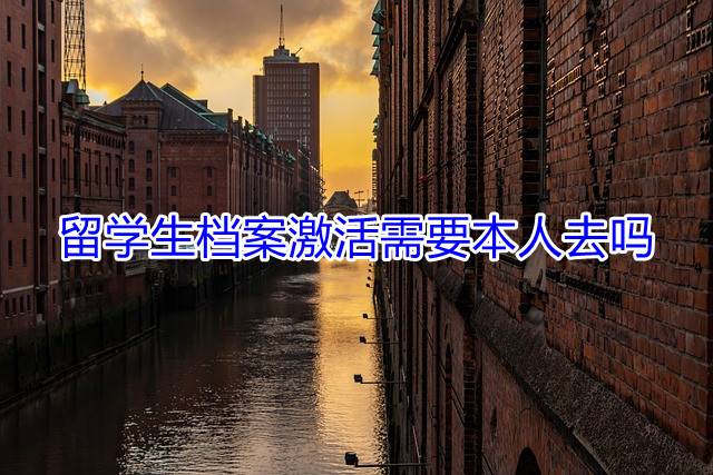 留学生档案激活需要本人去吗