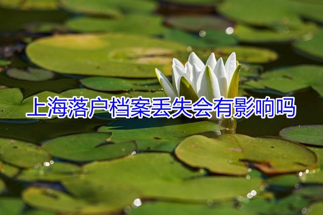 上海落户档案丢失会有影响吗