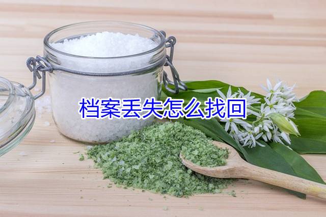 档案丢失怎么找回