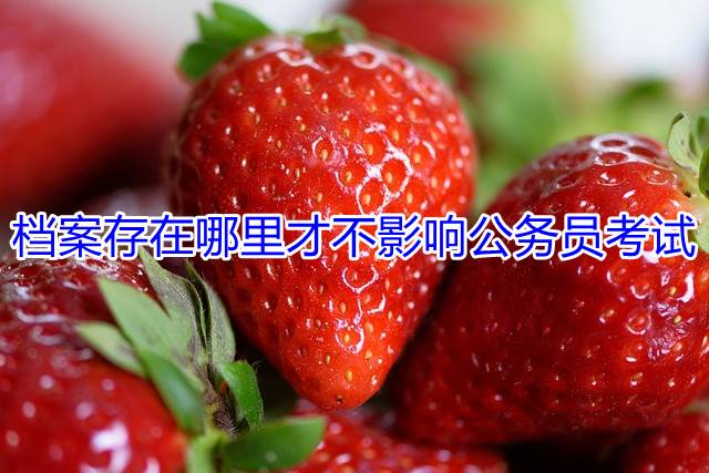 档案存在哪里才不影响公务员考试