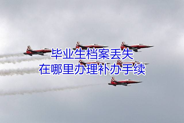 毕业生档案丢失在哪里办理补办手续