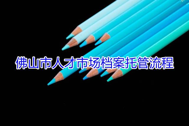 佛山市人才市场档案托管流程