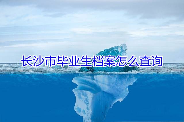 长沙市毕业生档案怎么查询