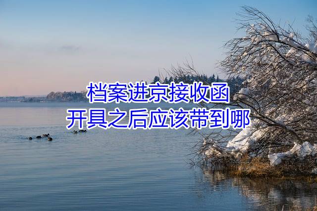 档案进京接收函开具之后应该带到哪