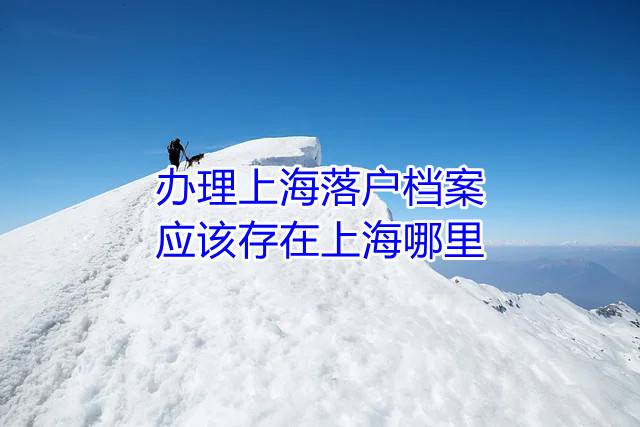 办理上海落户档案应该存在上海哪里