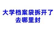 大学档案袋拆开了去哪里封，学校不封找机构封多少钱