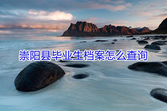 崇阳县毕业生档案怎么查询