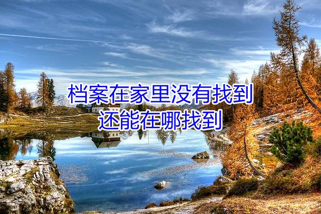 档案在家里没有找到，还能在哪找到