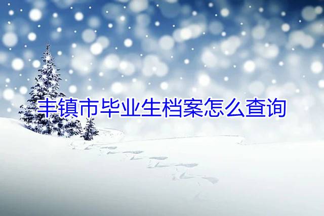 丰镇市毕业生档案怎么查询