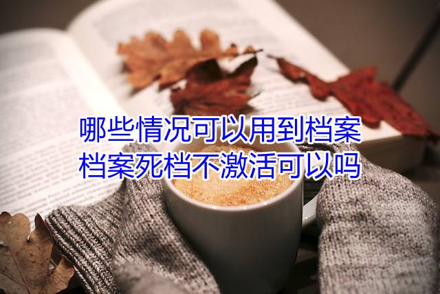 哪些情况可以用到档案，档案死档不激活可以吗