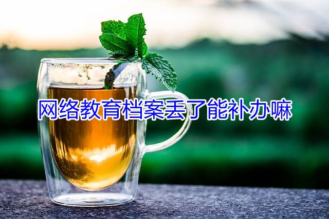 网络教育档案丢了能补办嘛