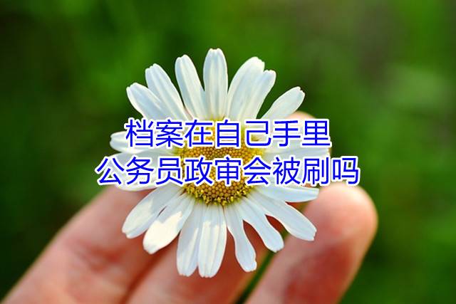 档案在自己手里公务员政审会被刷吗