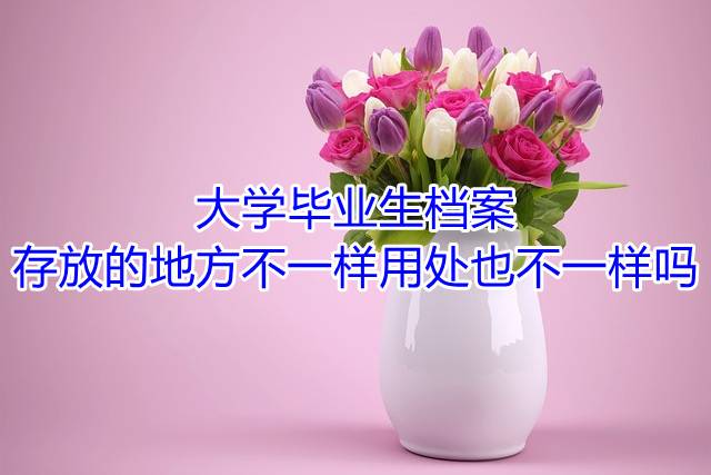 大学毕业生档案存放的地方不一样用处也不一样吗