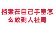档案在自己手里怎么放到人社局，让其他人代办可以吗