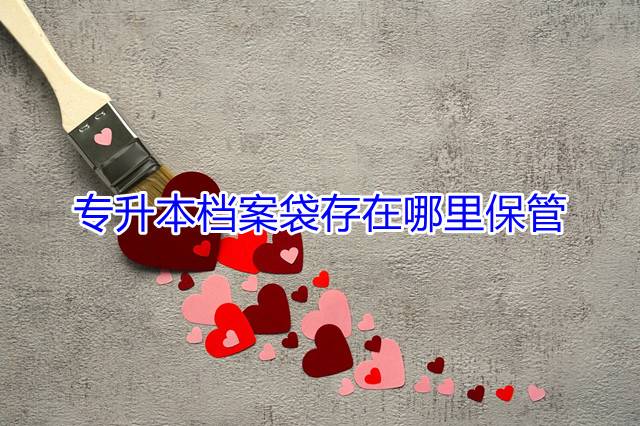 专升本档案袋存在哪里保管