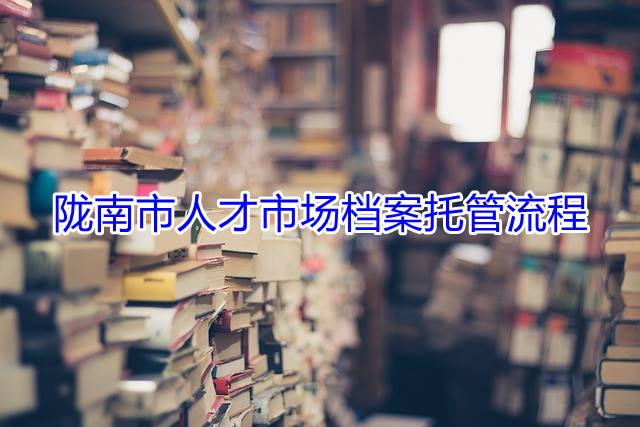 陇南市人才市场档案托管流程