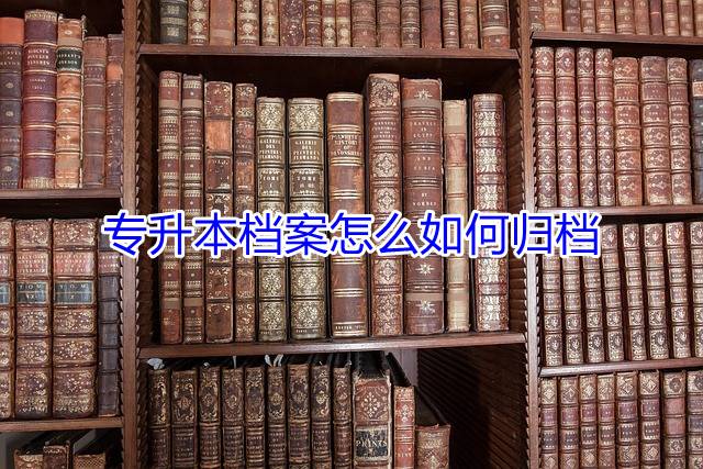 专升本档案怎么如何归档