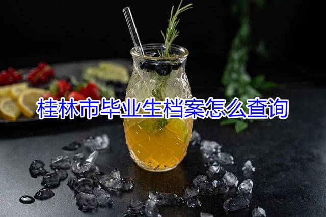 桂林市毕业生档案怎么查询