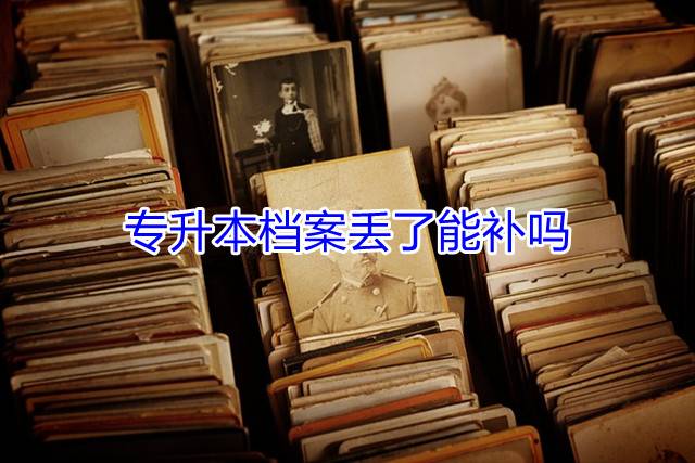 专升本档案丢了能补吗