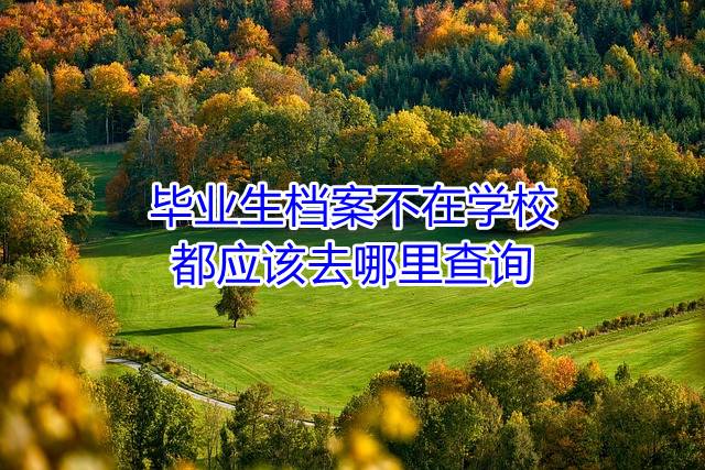 毕业生档案不在学校都应该去哪里查询