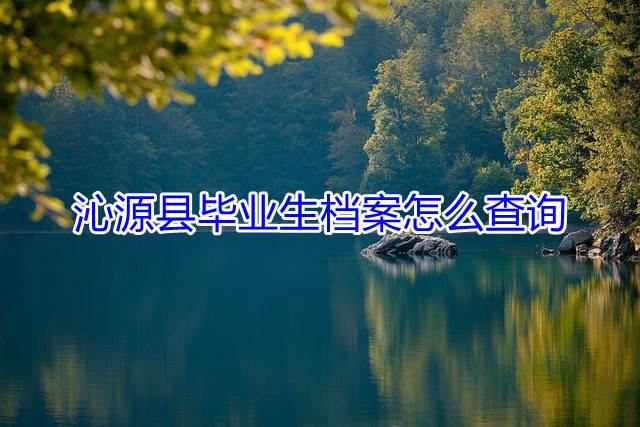 沁源县毕业生档案怎么查询