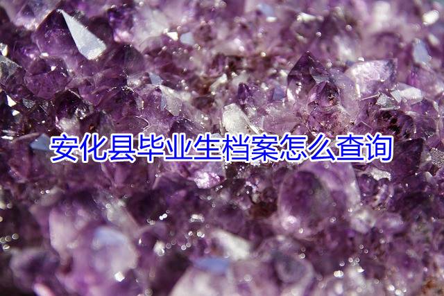 安化县毕业生档案怎么查询