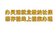 办灵活就业缴纳社保，想存档线上档案办理入口