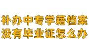 补办中专学籍档案去学校找谁，没有毕业证怎么办