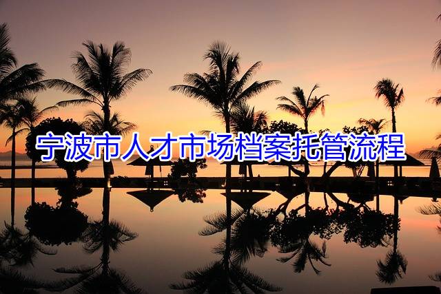 宁波市人才市场档案托管流程