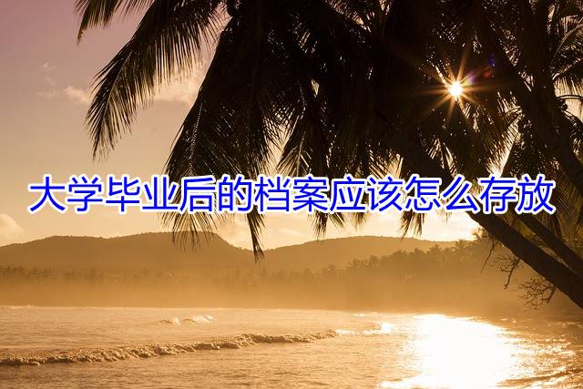 大学毕业后的档案应该怎么存放