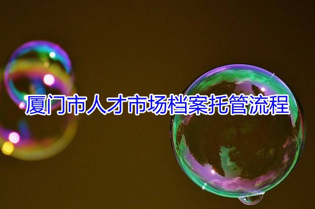 厦门市人才市场档案托管流程