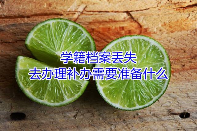 学籍档案丢失去办理补办需要准备什么