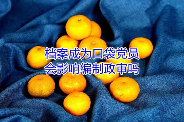 档案成为口袋党员会影响编制政审吗