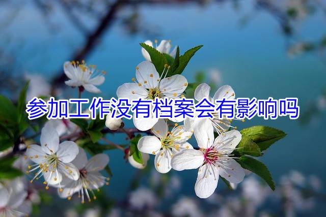参加工作没有档案会有影响吗