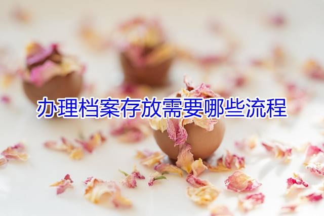 办理档案存放需要哪些流程
