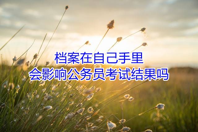 档案在自己手里会影响公务员考试结果吗