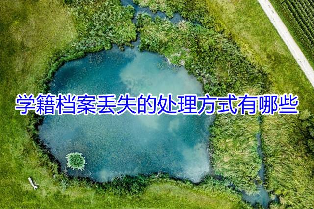 学籍档案丢失的处理方式有哪些