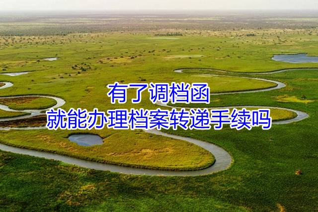 有了调档函就能办理档案转递手续吗