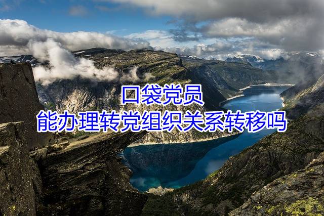 口袋党员能办理转党组织关系转移吗