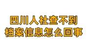 四川人社查不到档案信息怎么回事，四川档案补办流程