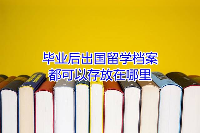 毕业后出国留学档案都可以存放在哪里