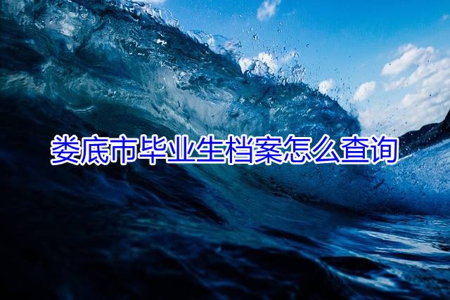 娄底市毕业生档案怎么查询