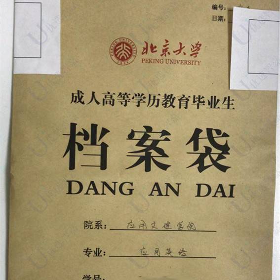北京大学成人高等毕业生档案补办流程