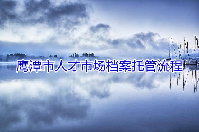 ‌鹰潭市人才市场档案托管流程